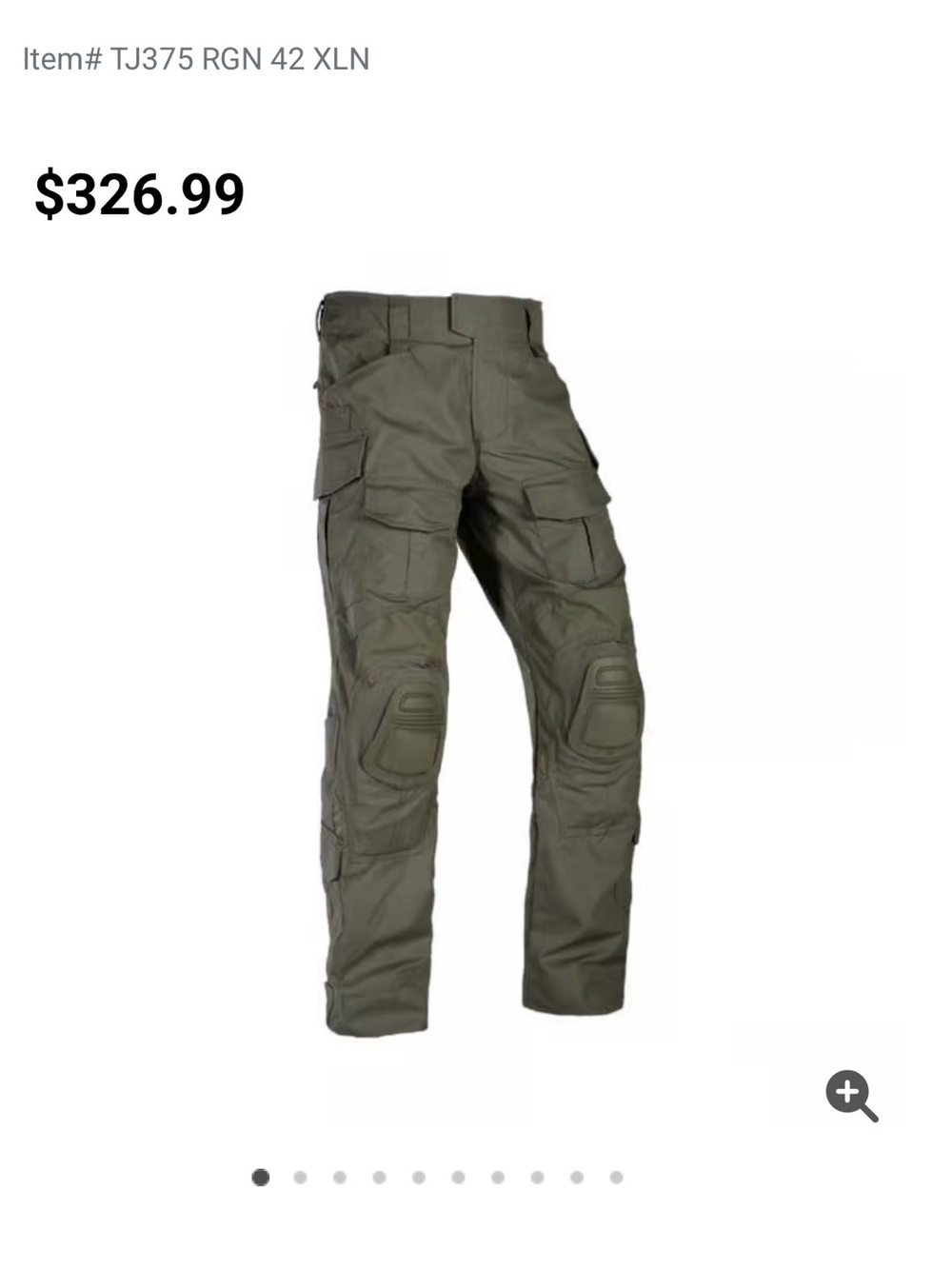 Tactical Cargo Pants in Olive Green - Men